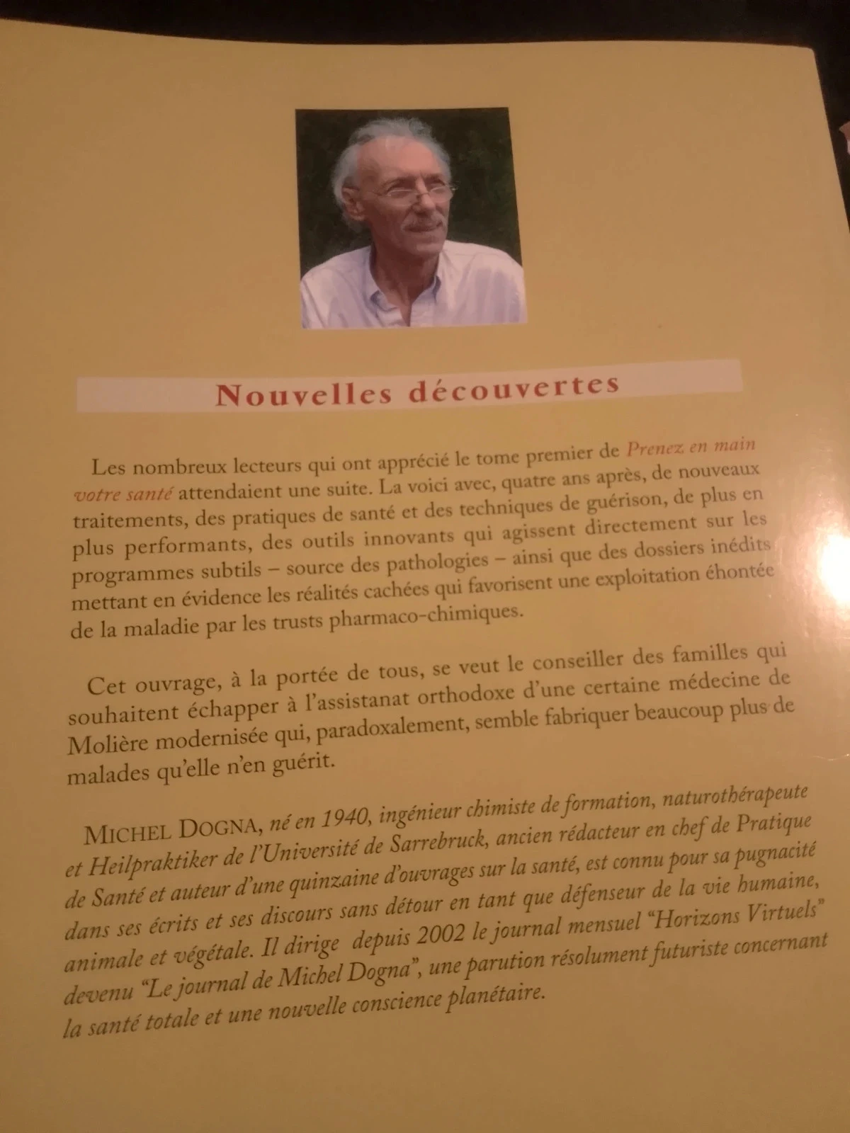 Michel dogna prenez en main votre santé tome 2 – photo 2